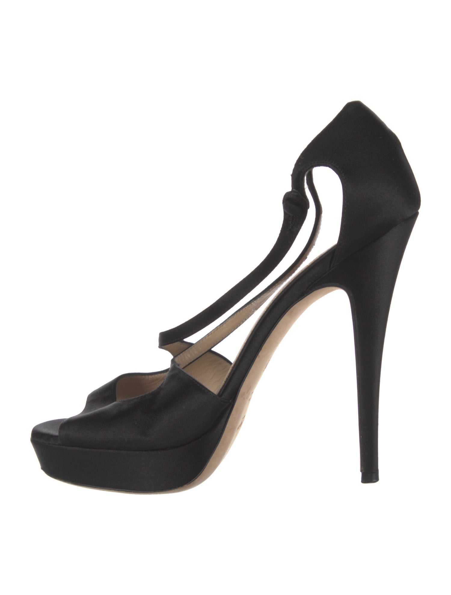 Yves Saint Laurent Satin D'Orsay Pumps