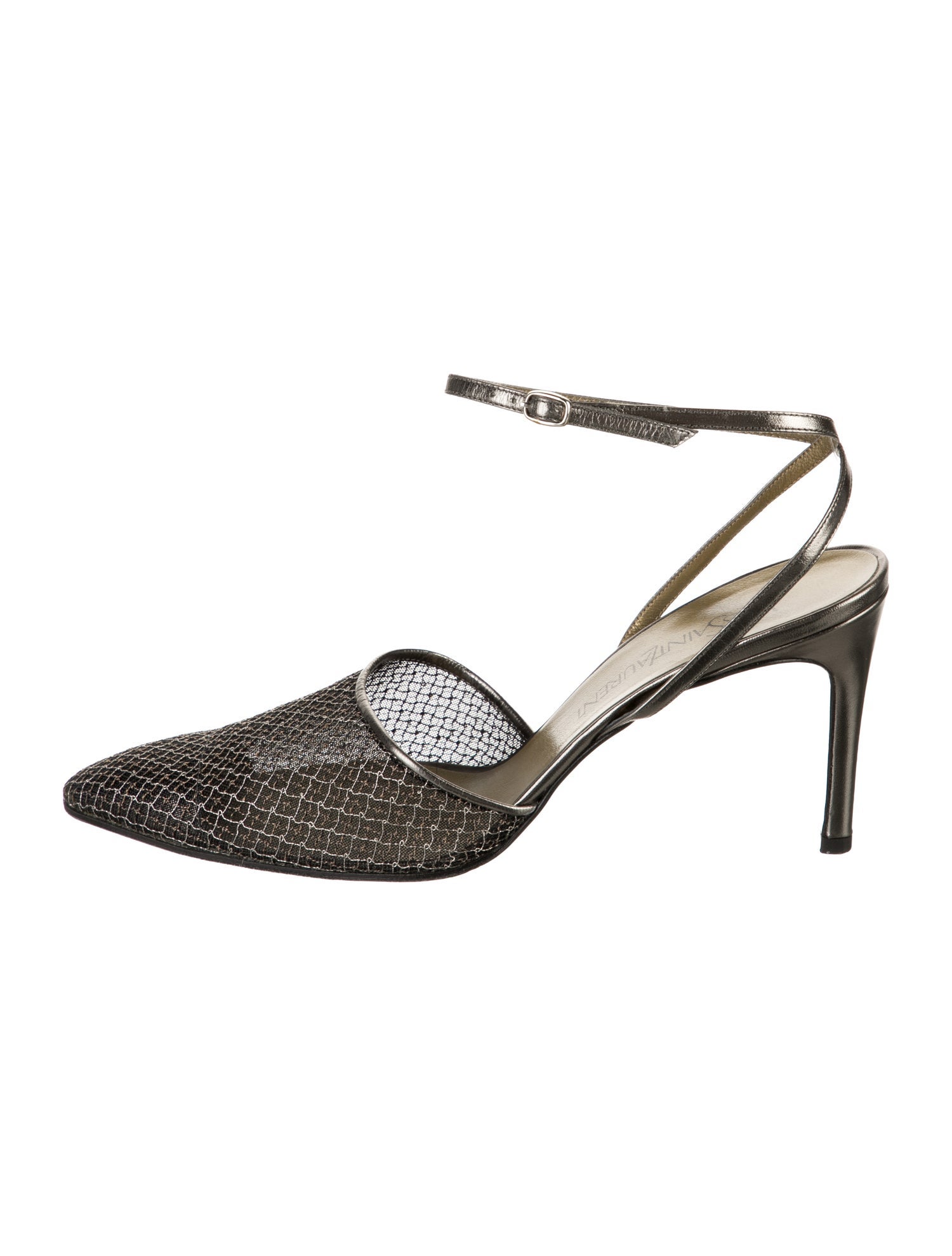 Yves Saint Laurent Leather Slingback Pumps