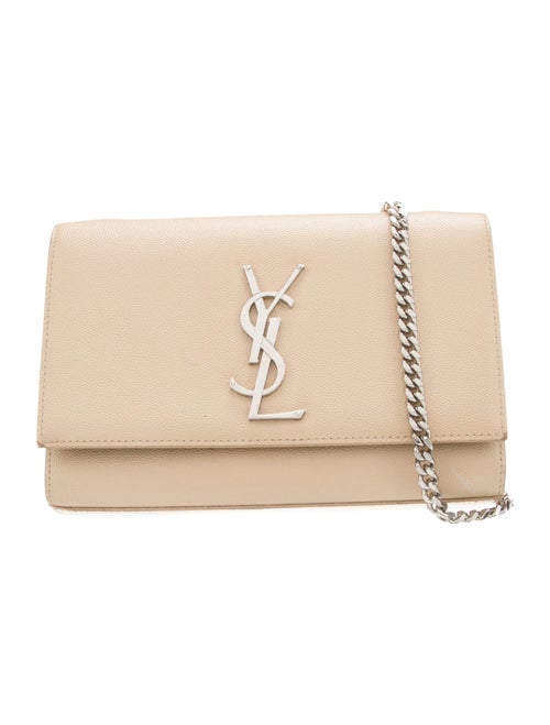 Yves Saint Laurent Embossed Leather Shoulder Bag