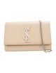 Yves Saint Laurent Embossed Leather Shoulder Bag