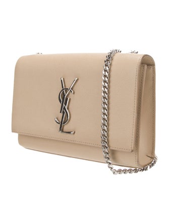 Yves Saint Laurent Embossed Leather Shoulder Bag