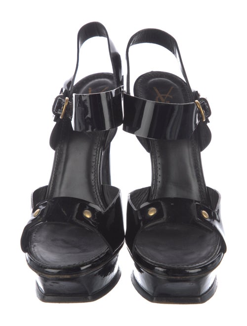 Yves Saint Laurent Patent Leather Sandals