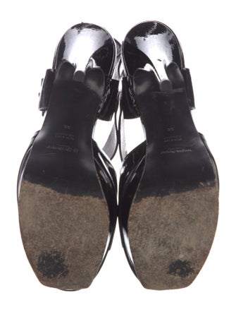 Yves Saint Laurent Patent Leather Sandals