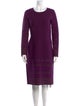 Yves Saint Laurent Wool Knee-Length Dress