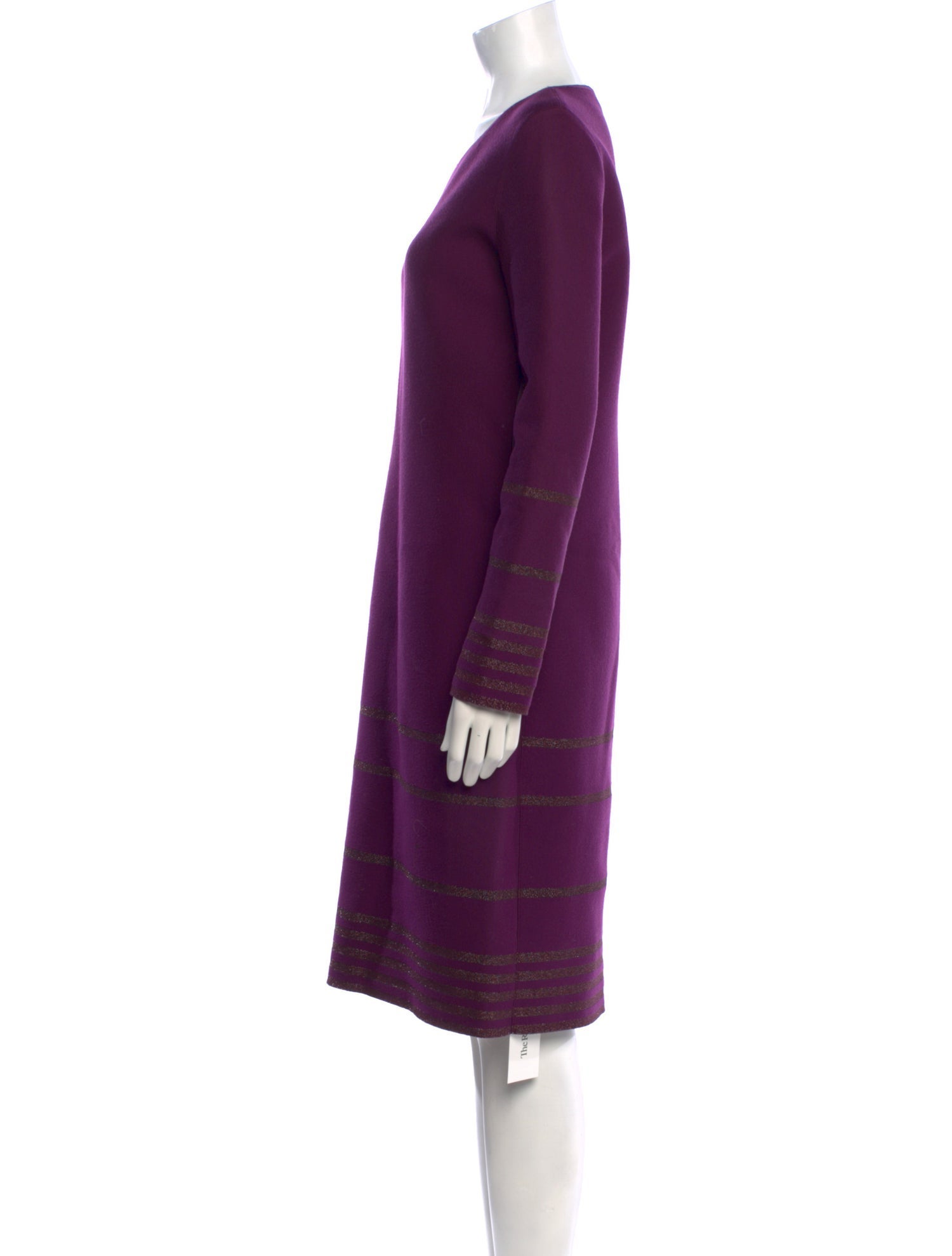 Yves Saint Laurent Wool Knee-Length Dress