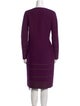 Yves Saint Laurent Wool Knee-Length Dress