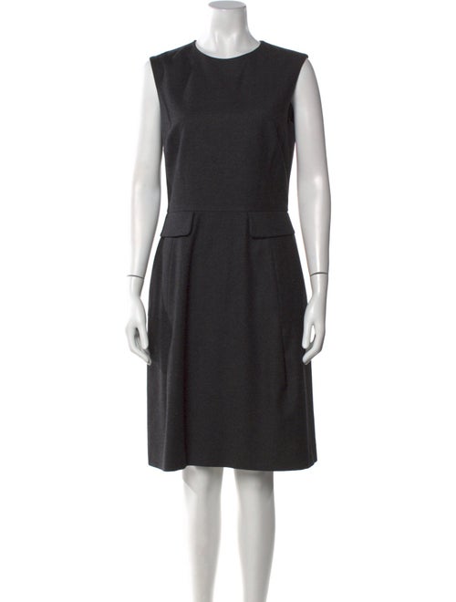 Yves Saint Laurent Wool Knee-Length Dress