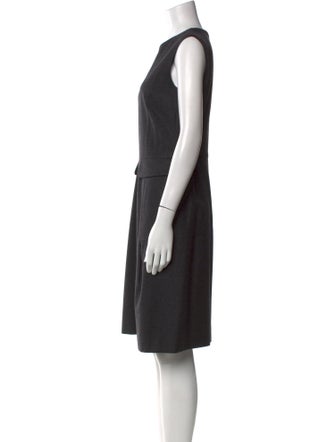 Yves Saint Laurent Wool Knee-Length Dress
