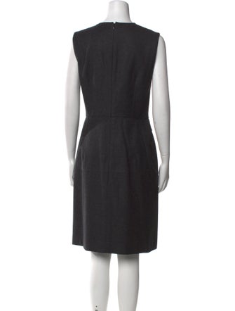 Yves Saint Laurent Wool Knee-Length Dress