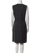 Yves Saint Laurent Wool Knee-Length Dress