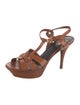 Yves Saint Laurent Leather T-Strap Sandals