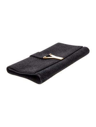 Yves Saint Laurent Glitter Clutch