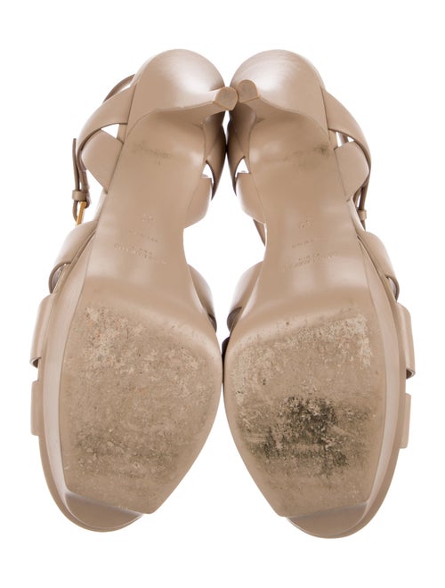 Saint Laurent Leather T-Strap Sandals