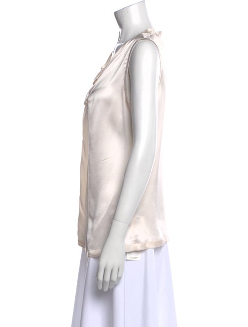 Yves Saint Laurent Silk Cowl Neck Blouse