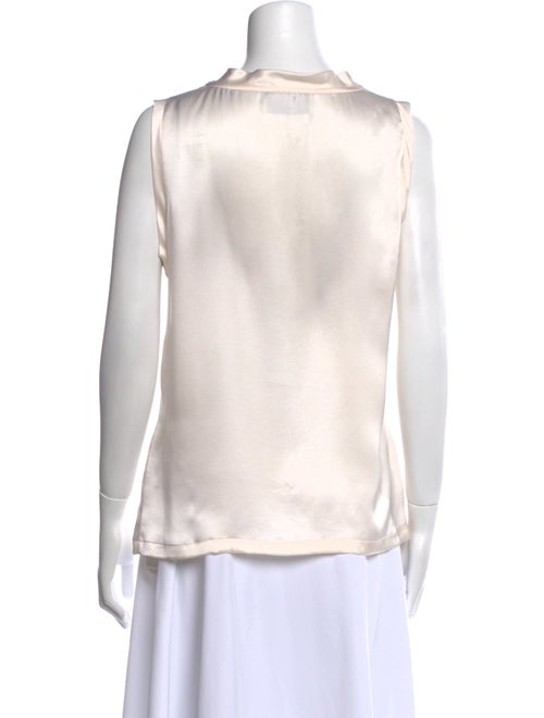 Yves Saint Laurent Silk Cowl Neck Blouse