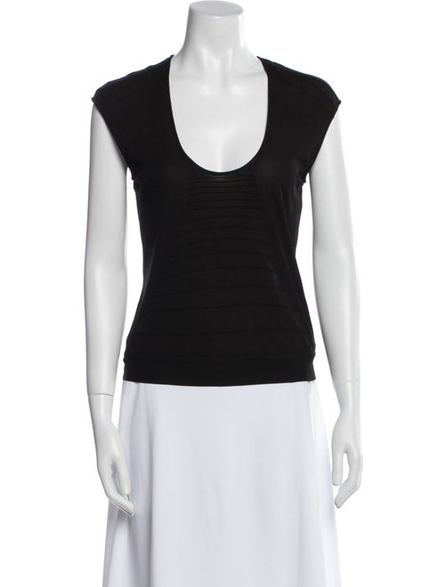 Yves Saint Laurent Wool Scoop Neck Top