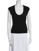 Yves Saint Laurent Wool Scoop Neck Top