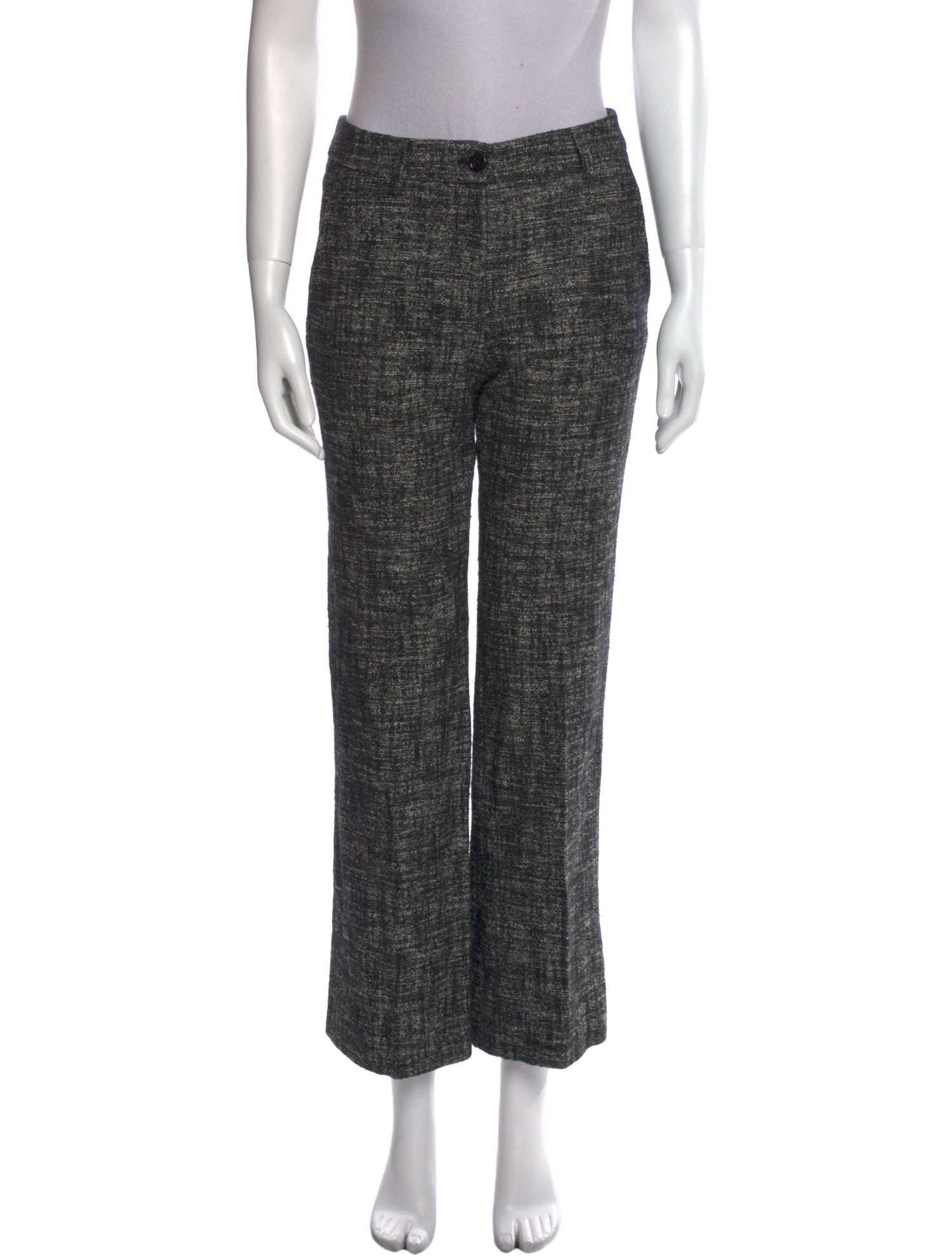 Yves Saint Laurent Wool Wide Leg Pants