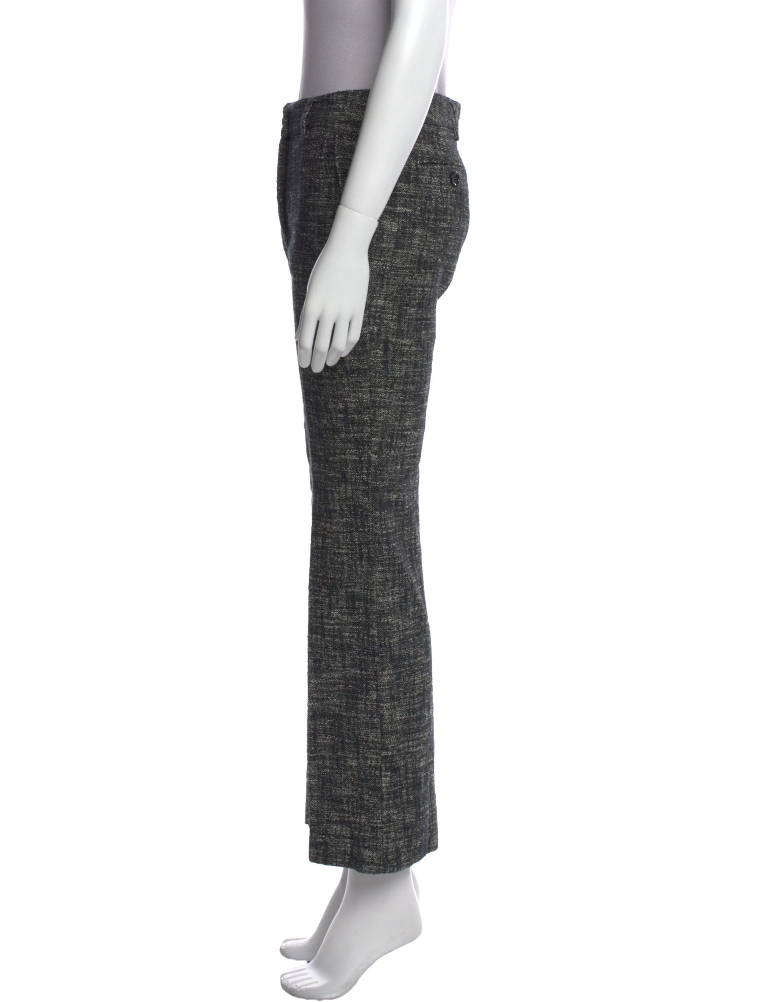 Yves Saint Laurent Wool Wide Leg Pants