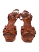 Yves Saint Laurent Leather T-Strap Sandals