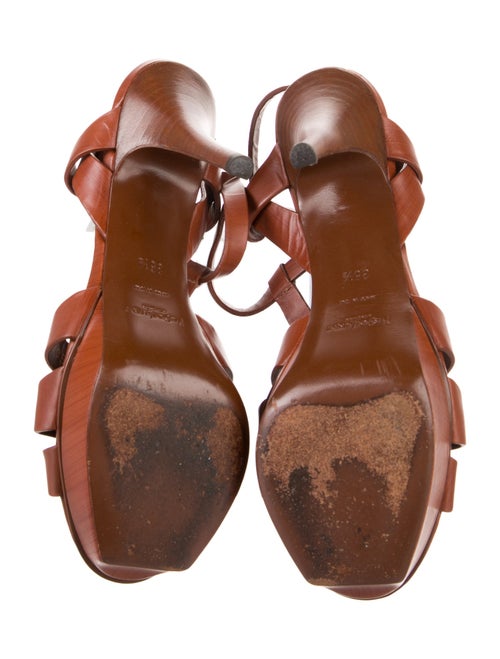 Yves Saint Laurent Leather T-Strap Sandals
