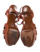 Yves Saint Laurent Leather T-Strap Sandals