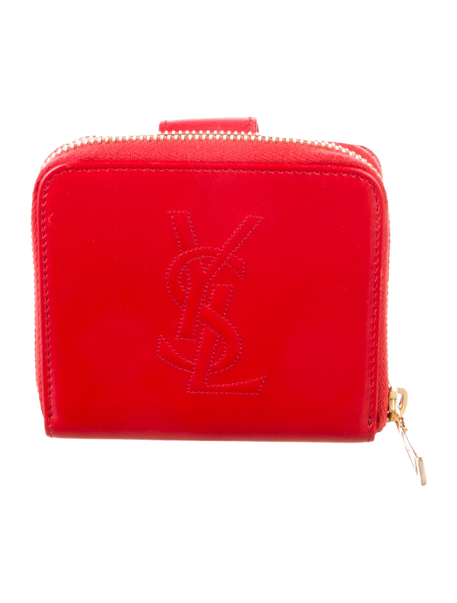 Yves Saint Laurent Leather Compact Wallet