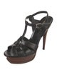 Yves Saint Laurent Leather T-Strap Sandals