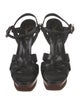 Yves Saint Laurent Leather T-Strap Sandals