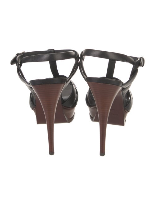 Yves Saint Laurent Leather T-Strap Sandals