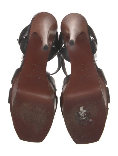Yves Saint Laurent Leather T-Strap Sandals