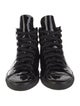 Yves Saint Laurent Patent Leather Embroidered Accent Sneakers