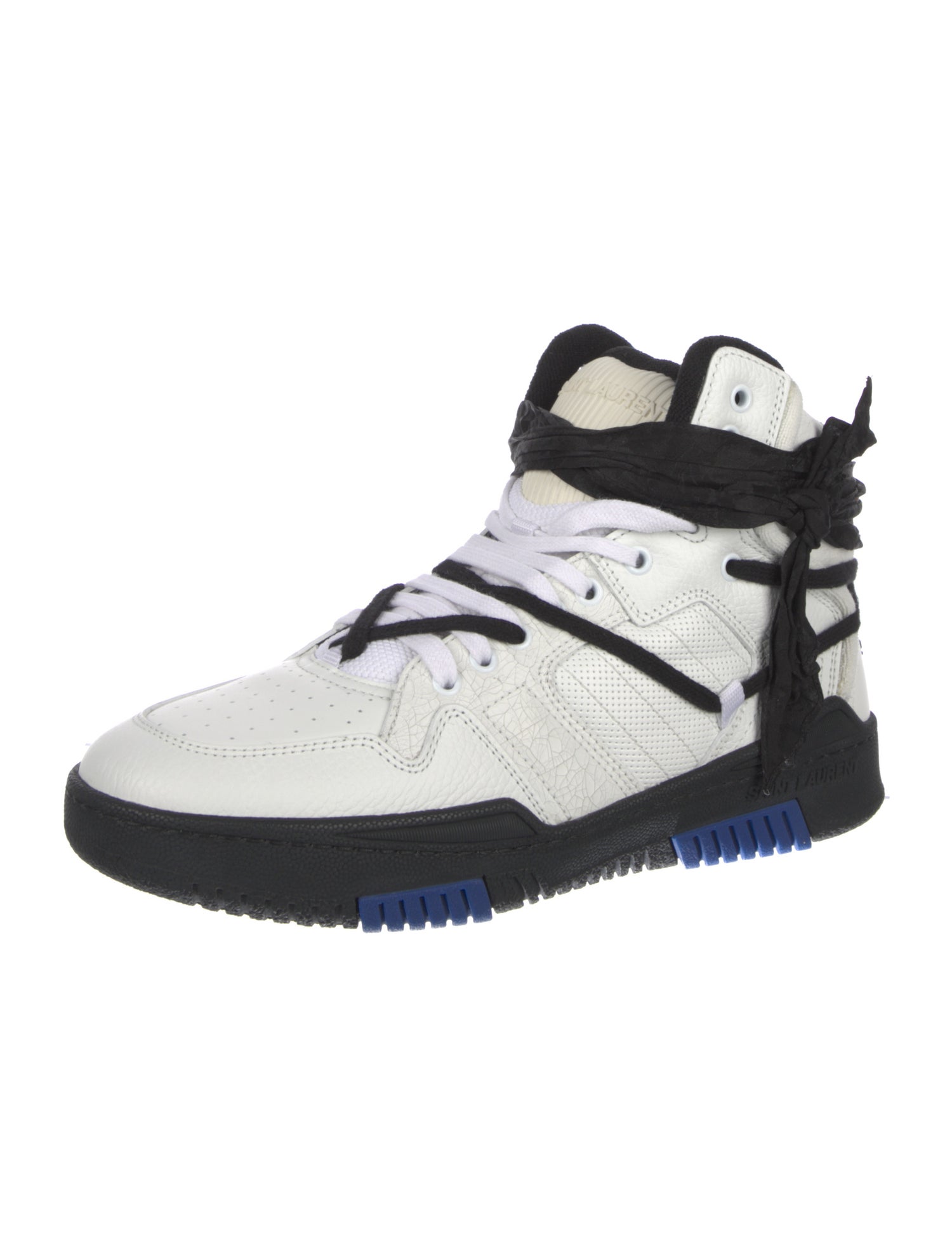 Saint Laurent Leather Printed Sneakers