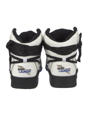 Saint Laurent Leather Printed Sneakers