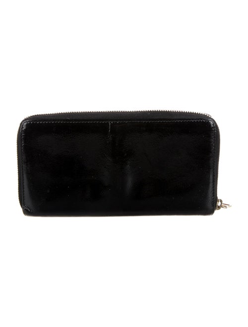 Yves Saint Laurent Y Mail Patent Leather Continental Wallet