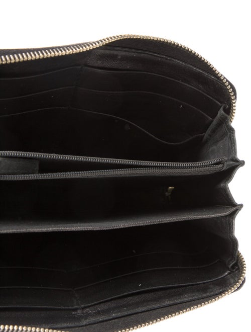 Yves Saint Laurent Y Mail Patent Leather Continental Wallet