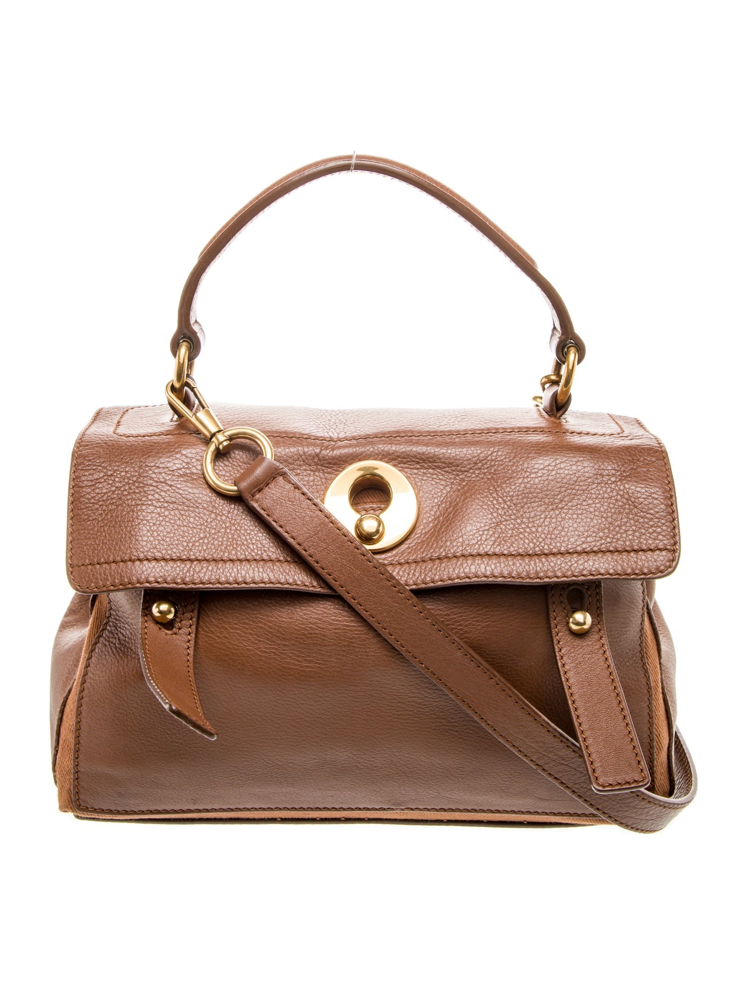 Yves Saint Laurent Leather Top Handle Bag