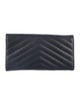 Yves Saint Laurent Monogram Chevron Envelope Leather Wallet