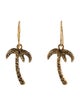 Yves Saint Laurent Palm Tree Drop Earrings