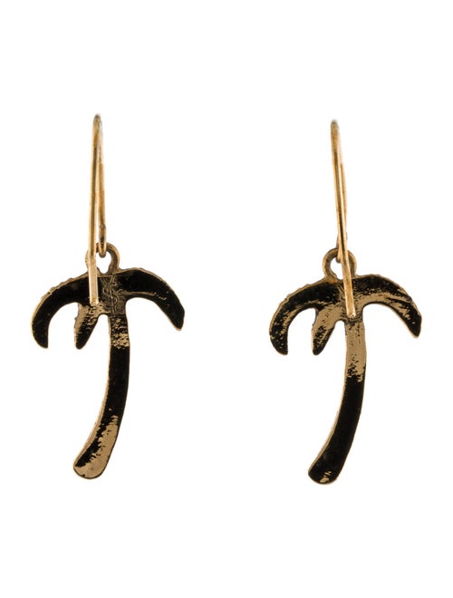 Yves Saint Laurent Palm Tree Drop Earrings