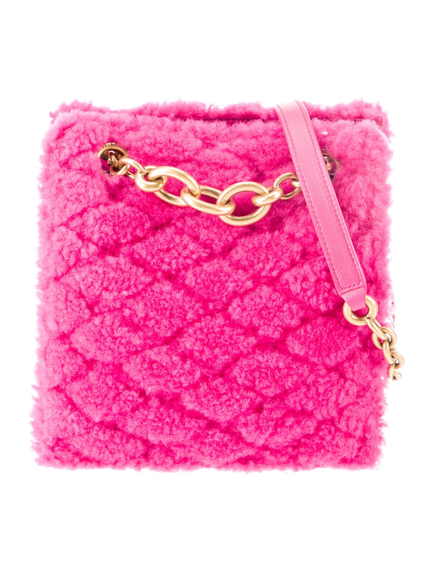 Saint Laurent Shearling Crossbody Bag