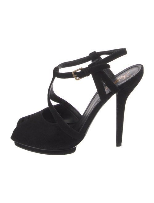 Yves Saint Laurent Suede T-Strap Pumps