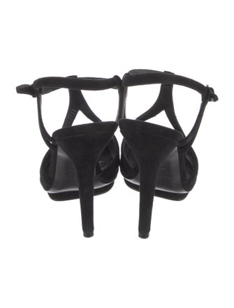 Yves Saint Laurent Suede T-Strap Pumps