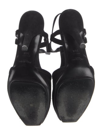 Yves Saint Laurent Suede T-Strap Pumps