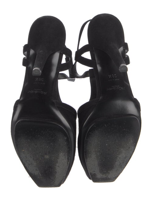 Yves Saint Laurent Suede T-Strap Pumps