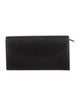 Yves Saint Laurent Signature Logo Leather Compact Wallet