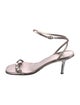 Yves Saint Laurent Leather Chain-Link Accents Sandals