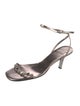 Yves Saint Laurent Leather Chain-Link Accents Sandals