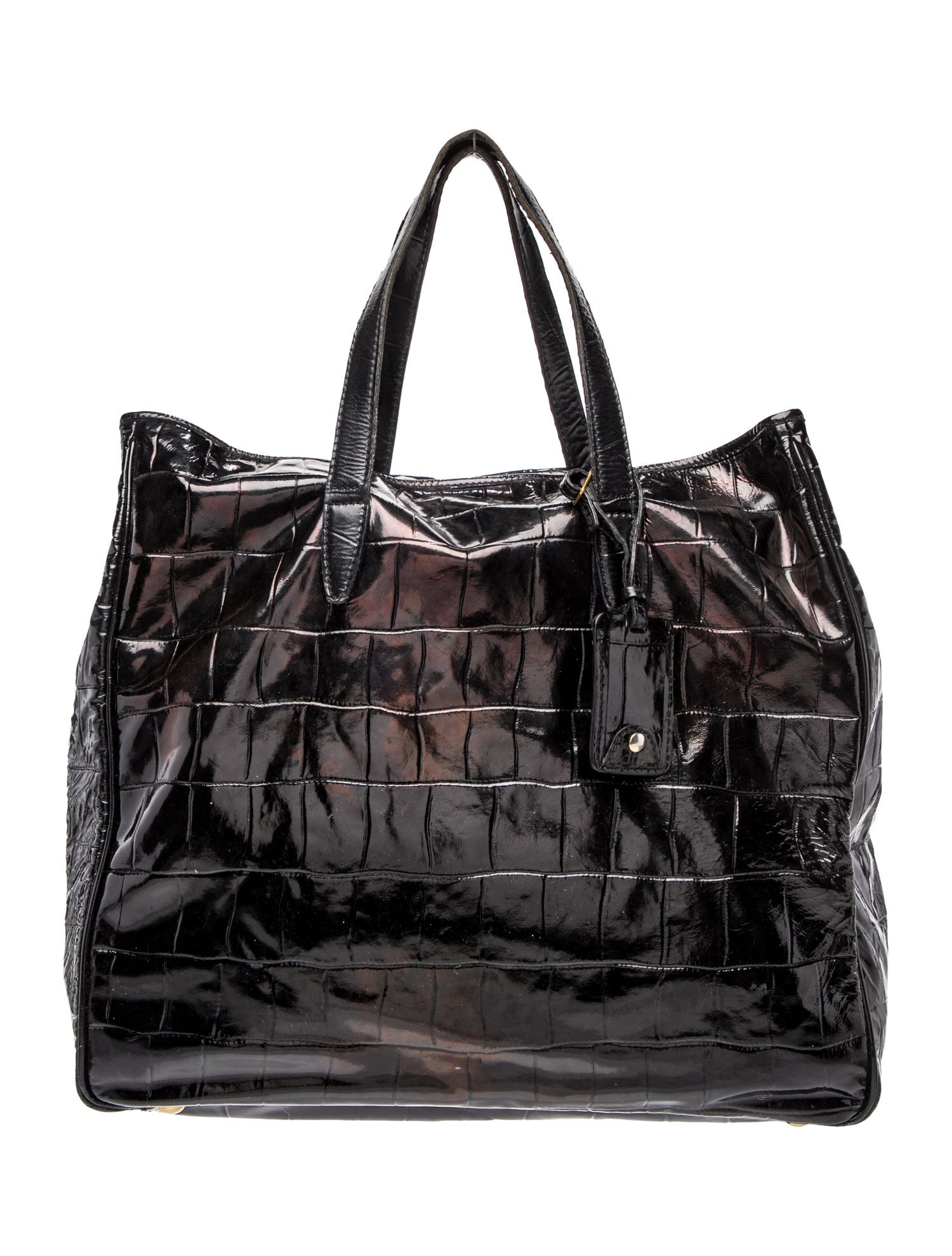 Yves Saint Laurent Patent Leather Weekender Bag