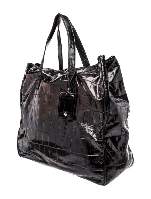 Yves Saint Laurent Patent Leather Weekender Bag